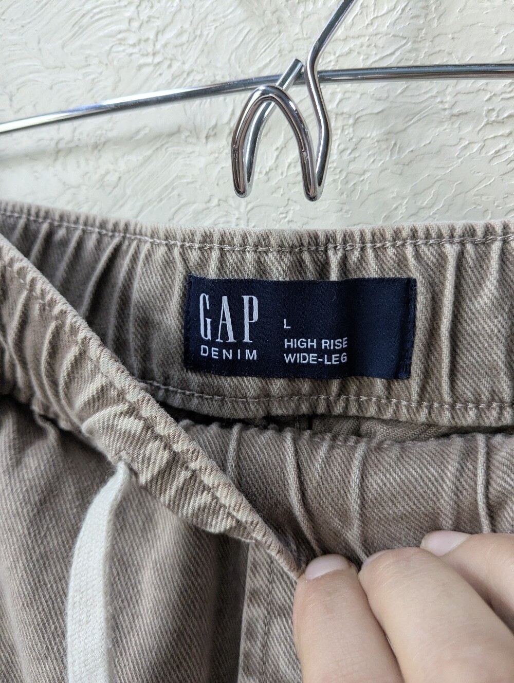 Gap High Rise Wide Leg Utility Drawstring Jeans - Picture 2 of 4